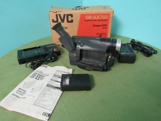 Vintage 1990s Jvc Vhs - C Video Camera Gr - Ax230 Camcorder,  Bundle Box Charger