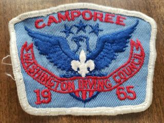 Camporee Boy Scouts Washington Irving Council Patch 1965 Vintage