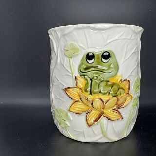 Vintage Neil The Frog Canister Sears Japan Coffee Ceramic Roebuck 5 " 1977