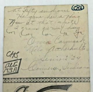Vintage Oh Johnnie Milk Nut Roll Display Card - Note Written on Back Circa 1924 3