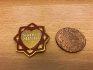 Simple Minds Vintage Metal Badge 1980 