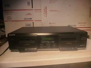 Retro Vintage Sony Tc - We305 Stereo Double Dual Cassette Deck Player Recorder