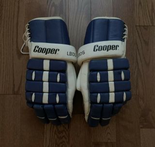 Vintage Cooper Lbds Hockey Gloves - Armadillo Thumb
