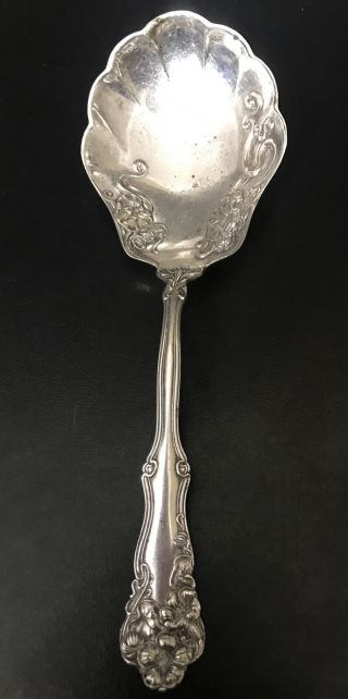 Vintage Antique Pat.  1904 Wm Rogers Berwick Silverplate Casserole Serving Spoon