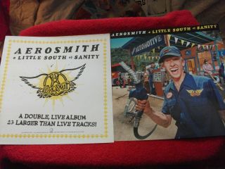 1998 Aerosmith A Little South Of Sanity Vintage Poster 12 X 12 2 Sided Flat