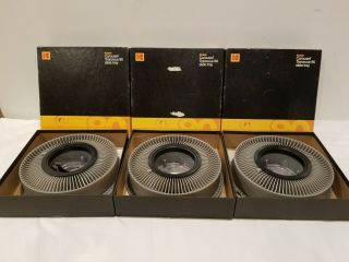 Vintage Kodak Carousel Transvue 80 Slide Trays In Boxes - Multi Discount
