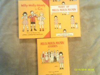 Milly - - Molly - - Mandy 3 Vintage Small Hardcover Books