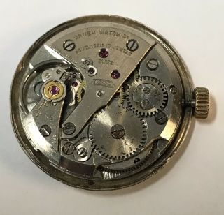 Vintage Gruen Precision 17 Jewel Watch Movement Swiss Model N 510 R