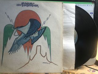 1974 The Eagles Vintage Vinyl Record Lp Eagles On The Border Album