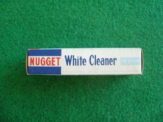 Vintage 60 ' s Nugget white cleaner tube & pack/grocery/packaging/retro 3