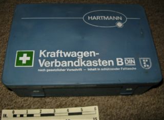 Vintage German Vw Or Mercedes First Aid Kit Kraftwagen - Verbandkasten Din 13164