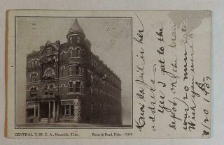 Central Ymca Knoxville Tennessee Tn Postcard Vintage 1907 A