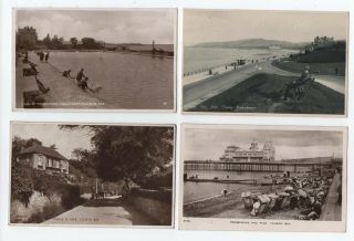 4 Vintage Postcards - Colwyn Bay Wales - (all Scanned)