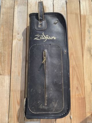Vintage Zildjian Leather Drum Stick Bag