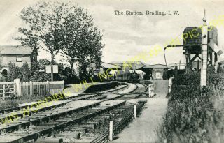 Brading Railway Station Photo.  Sandown To Bembridge & Ryde Lines.  (24)