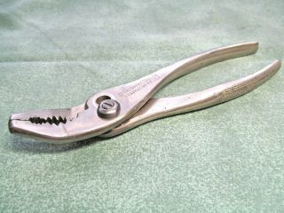 Vintage 6.  5 " Crescent Tool Co.  J26 Bent Nose Slip - Joint Pliers - Made In U.  S.  A.