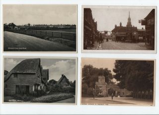 8 Vintage Postcards Hertfordshire - 3 - (all Scanned)