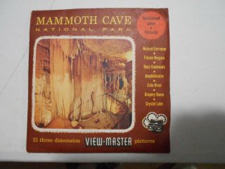 Vintage 1955 Mammoth Cave National Park View - Master 3 Reel Pack