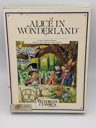 Alice In Wonderland Vintage Apple Ii Game Complete Cib Rare Computer
