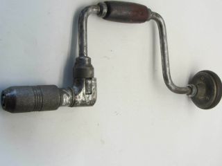 Vintage Millers Falls Hand Bit Brace Drill No 732 10 In.  Made In Usa 2 Teeth