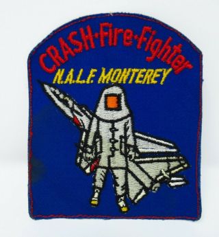 Vintage Patch - Crash Firefighter - Naval Auxiliary Landing Field - Large 4 "