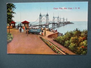 Ryde,  Sea View,  Chain Pier,  Vintage Bus And People