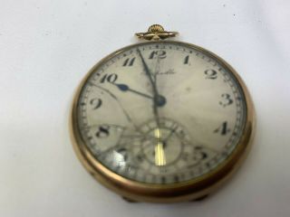 Vintage.  Sackville Swiss Made.  15 Jewels Pocket Watch Rolled Gold