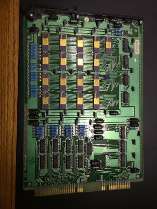 Vintage Memory Pcb Board Intel 2107a - 4 Integrated Circuit Memory 4k Chips 1978