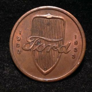 1903 - 1933 Ford V8 30 Years Of Progress Token - Vintage Ford Motor Company