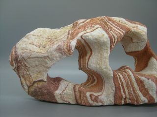 Vtg NATURAL ABSTRACT NAVAJO SANDSTONE DOUBLE ARCH SCULPTURE STONE 8 1/2 