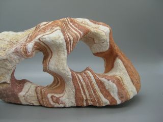 Vtg NATURAL ABSTRACT NAVAJO SANDSTONE DOUBLE ARCH SCULPTURE STONE 8 1/2 