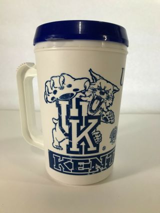 Vintage University Kentucky Wildcats 22 Oz Insulated Travel Mug Coffee Cup Usa