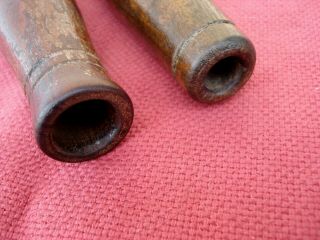 Vintage Wooden Duck,  Goose Call Pair (2) Unmarked,  Wood, 3