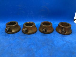 4 Vintage Dumbell Barbell Collars 1 1/16” Weight Plates Weights
