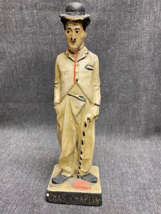 Vintage Charlie Chaplin Chalk Statue