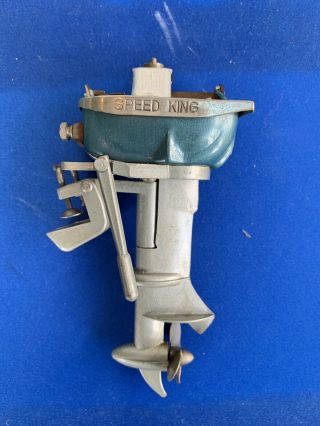 Vintage Speed King Outboard Toy Boat Motor Made In Japan