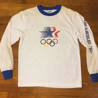 Vintage 1984 Los Angeles Usa Olympics Long Sleeve Levis T Shirt 80s Small S