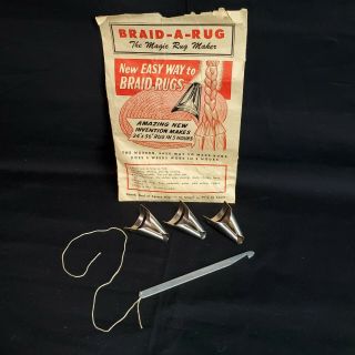 Braid - A - Rug Tool - - The Magic Rug Maker (vintage)