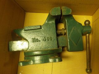 Littlestown No.  400 Swivel Bench Vise with Anvil USA Vintage Workbench Tool Vice 2