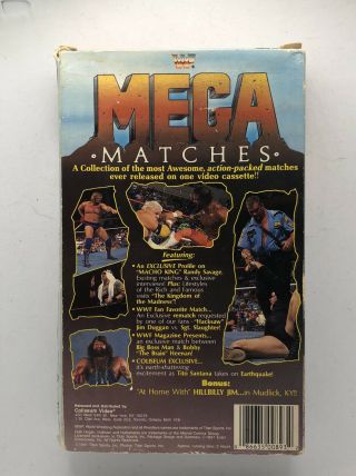 WWF Mega Matches Coliseum Video VHS Tape Macho Man Randy Savage WWE Vintage 2