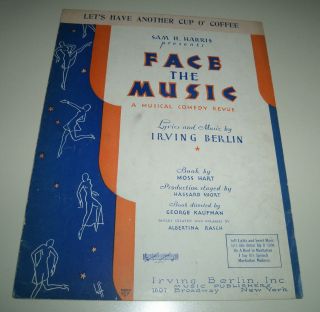 Irving Berlin 1932 Vintage Sheet Music " Let 