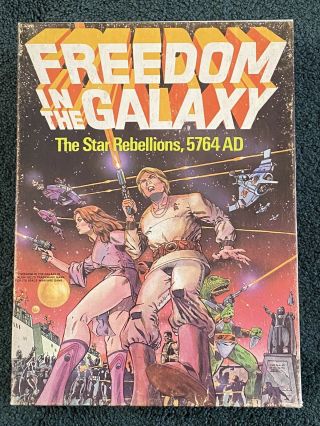 Vintage 1981 Avalon Hill Freedom In The Galaxy Bookcase Board Game 834