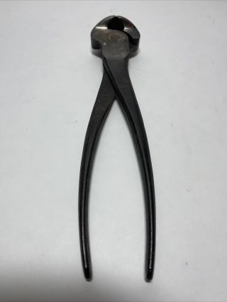 Vintage Crescent 8 " End Cutting Nipper Pliers No.  72 - 8 Made In Usa