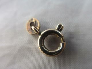 Bolt Ring Clasp Findings 0.  7cm Dia 14k Gold Vintage Art Deco C1920.  Tbj05896
