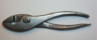 Vintage 6 - 1/2  Ford Script Tool Kit Pliers W/ Screwdriver End,  Model T,  A