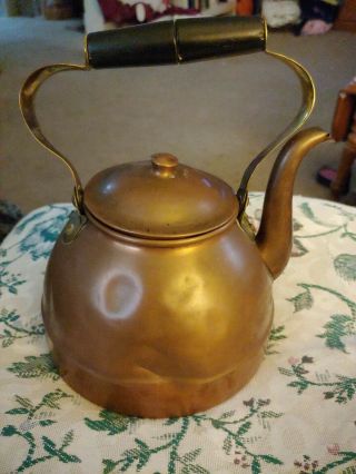 Vintage Laminicao Made In Colombia Copper Tea Kettle / Pot Very Pretty