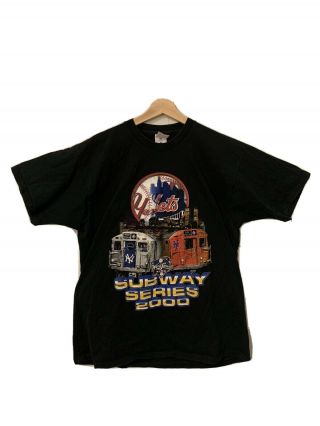 Vintage York Yankees X Mets 2000 World Series T Shirt
