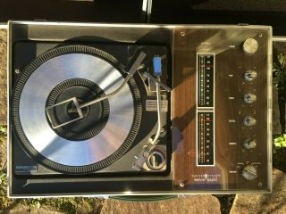 Vintage General Electric Solid State Portable Record Player & Am/fm Stereo