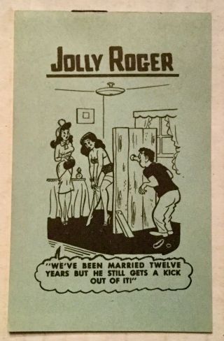 Vintage 1950’s? Jolly Roger Risque Cartoon Humor Mini Booklet