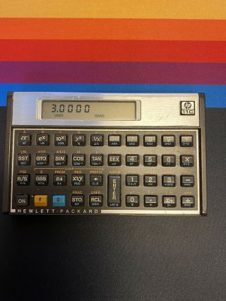 Vintage Hewlett - Packard Hp 11c Scientific Calculator.  Great